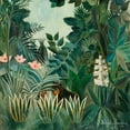 thumbnail image 2 of Rousseau, Henri 12x12 White Modern Wood Framed Museum Art Print Titled - The Equatorial Jungle 1909, 2 of 4