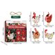 thumbnail image 3 of 4 piezas de adorno de gota de Navidad de pollo, decoración colgante de madera, recuerdo de fiesta (A), 3 of 4