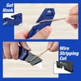 thumbnail image 3 of Navaja multiusos WORKPRO plegable con clip para cinturón y 10 hojas, color azul, 3 of 7