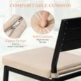 thumbnail image 4 of Pellebant Set of 2 Outdoor Swivel Bar Stools Aluminum Weatherproof Beige Patio Chairs, 4 of 7