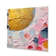 thumbnail image 2 of Designart "Geometric in Pink and Grey IV" Modern Metal Wall Art Prints, 2 of 5