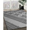 thumbnail image 3 of Ahgly Company Machine Washable Indoor Rectangle Transitional Carbon Gray Area Rugs, 2' x 4', 3 of 7