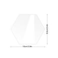 thumbnail image 4 of Blank Clear Acrylic Table Sign Reception Stand Wedding Display Plaque Holder DIY, 4 of 8