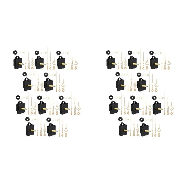 20 Piezas de 31 mm Eje , Mecanismo de Movimiento de Reloj Cuarzo para Bricolaje, Kit de Manecillas, Herramienta de Reparación de Movimiento Reloj Pared, Accesorios y Piezas