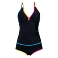 thumbnail image 5 of XIYON Womens Bikini Sets Fluorescent Color Tankini Swimsuit Two Piece Bikini With Strappy Top And High Waisted Bottoms For Beach Swimming Beach Outfits Classic, 5 of 5