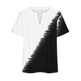 thumbnail image 5 of Plus Size Mujeres Blusas Cuello en V Casual Suelto Verano Blusa de Manga Corta para el Uso Diario Y Casual, 5 of 5