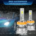 thumbnail image 5 of IVBDQV H9 H11 H11 LED Headlight Bulbs High/Low Beam Fog Light H11 LED Bulbs Super Bright 6000K 6Pcs, 5 of 15