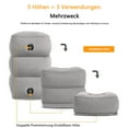 thumbnail image 3 of Adjustable Height for Leg Support, Perfect for Office, Home & Flights. Toddler Travel Bed Box, Portable Accessory for Long Airplane Footrest & Inflatable Kids' Travel Pillow, 3 of 7