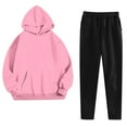 thumbnail image 2 of Timegard Fall Outfits for Women 2 Piece Lightweight Sweatshirts Hoodies Joggers Workout Sets with Pockets, 2 of 6