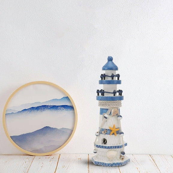 LEORX Decorative Lighthouse Figurines Lighthouse Decoration Plastic Multi Colored 1Pack for Friends