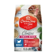 Angle View: Chicken Soup for the Soul Beef & Brown Rice Flavor Dry Dog Food for Adult, 13.5 lb. Bag