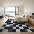 thumbnail image 3 of ODIKA 3'x5' Machine Washable Non-Slip Area Rug, Geometric Gray High Traffic Rug, Gray, 973087, 3 of 7