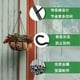 thumbnail image 3 of Nvzi Gancho de techo negro de 12 piezas, utilizado para colgar restos de plantas, para ganchos de candelabros de ramas, fácil de instalar, con tornillos y tubos de expansión, 3 of 5