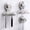 Metallic Silver, variant on Luxspire Razor Holder for Shower Heavy Duty Suction Cup Hooks for Shower, Metallic Silver