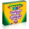 thumbnail image 1 of Crayola 67-6100 Coloured Pencils, 100 Count Pencil Crayons, Vibrant colours, Pre-sharpened, Art Tools, Adult Colouring,, 1 of 2