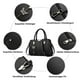 thumbnail image 2 of Bolso de mano para mujer, bolso de mano de piel sintética, bolso cruzado, bolso de hombro, bolsos con asa impermeable para viajes, compras y trabajo, 2 of 5