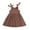 Coffee, variant on XBASW 6M-6T Girls Dresses for Toddler Baby Dress Summer Strap Dresses Backless Bow Sundress for Kids