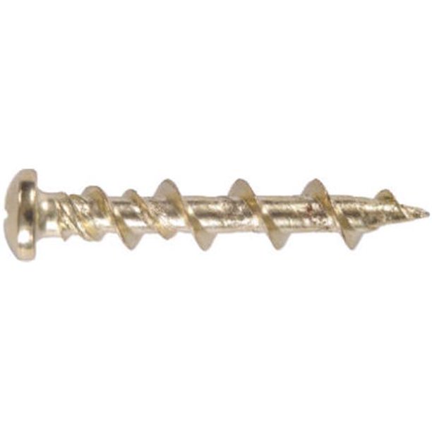Hillman Fasteners 42004 1.25 in. Brass Phillips Head Wall Dogs & Screws 20 Pack, Pack Of 10