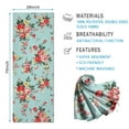 thumbnail image 2 of Pioneer Flower Floral Print Pattern Hot Yoga Mat Towel Non Slip for Hot Yoga - Quick-Drying Yoga Mat Cover with 4 Corner Pockets with Travel Bag - Hot Yoga Towel Non Slip 74"x26", 2 of 6