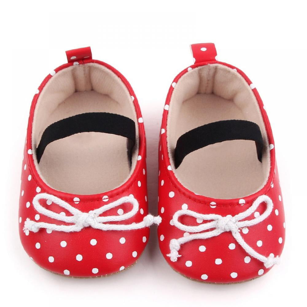 Toddler Kid Baby Girl Bowknot Shoes Elastic Band Newborn Soft Sole Sneakers 