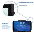 thumbnail image 4 of GreenTouch 21.5 inch 10 Points Touch Front IK08/IP65 Open Frame Touch Monitor Desktop or Wall Mountable Multi Point Touch 1920x1080, 4 of 5