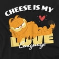 thumbnail image 2 of Garfield Movie Cheese is My Love Language Women's T Shirt, Black, Large, 2 of 5
