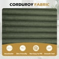 thumbnail image 5 of Homefun 67" Chaise Lounge Chair Armrest Indoor Corduroy Oversize Sleeper Sofa for Living Room Three Pillows No Assembly,Green, 5 of 8