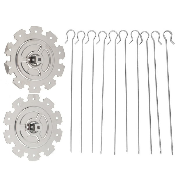 Asador de carne de acero inoxidable 304, brocheta para barbacoa, herramientas para parrilla de barbacoa, accesorio para horno eléctrico