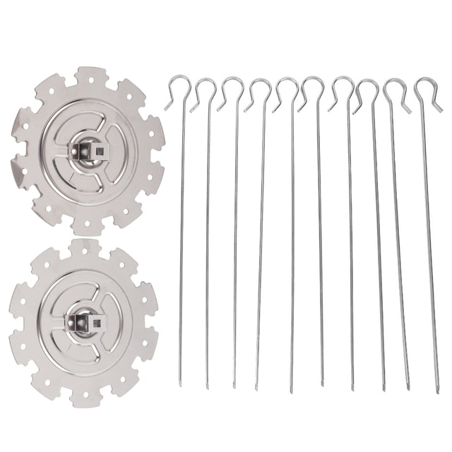 Asador de carne de acero inoxidable 304, brocheta para barbacoa, herramientas para parrilla de barbacoa, accesorio para horno eléctrico