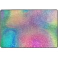 thumbnail image 4 of SKYSONIC Colorful Sparkling Theme Non-Slip Area Rug, Shining Rainbow Unique Floor Carpet Comfort Floor Mats Decor for Indoor Front Porch Living Room Bedroom Kitchen, 36"x24", 4 of 5