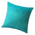 thumbnail image 2 of Funda de almohada cuadrada de terciopelo con forma de almohada, funda de almohada decorativa para sofá de color sólido, azul lago sidaley HA003042-02, 2 of 6