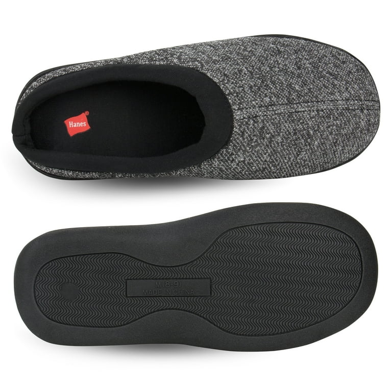 Hanes men's memory foam indoor outdoor clog slipper shoe with fresh iq hot sale