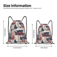 thumbnail image 2 of Sikiie Marine Sailing Drawstring Backpack Drawstring Bags, Draw String Back Bag for Sports, Gym, Travel, Swimming, Beach-Medium, 2 of 6