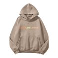 thumbnail image 5 of Women's Sweatshirt Casual Long Sleeve Graphic Hooded Pullover Polyester Comfortable Loose Fit, 5 of 5