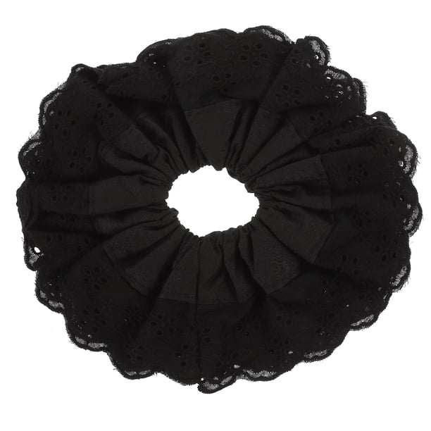 BRIGHTFUFU Lindo coletero para el cabello de encaje para el cabello, lazo decorativo para el cabello, soporte elástico para coleta para mujer