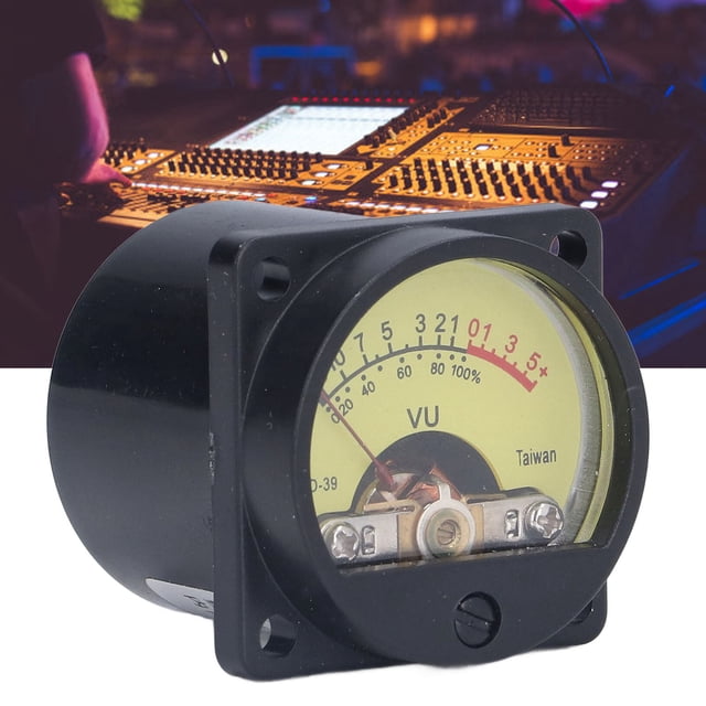 Medidor de Volumen del Amplificador de Potencia, Maestre Directamento 50 Ma 12V Tipo de Puntero Vibration Resistente Al Medidor de Nivel Vu para Grabar Estudio Para El Hogar
