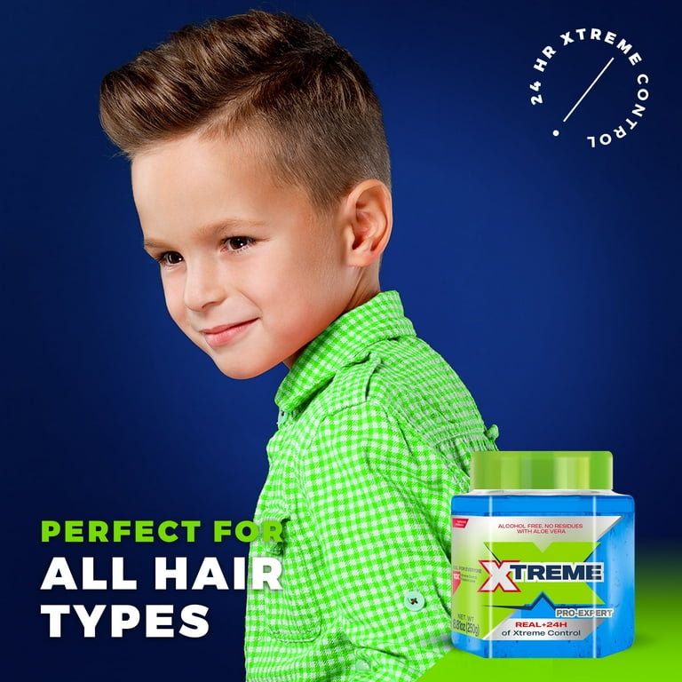 Xtreme, Alcohol-Free Blue Hair Gel, Aloe Vera, 8.82 oz Jar, Long