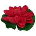thumbnail image 3 of 18cm Artificial Water Lily Floating Lotus Flower Pond Aquarium Decor Multicolor, 3 of 9