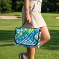 thumbnail image 4 of Pzuqiu Tropical Leaves Quilted Golf Cart Seat Covers Scratch-resistant, Anti-slip, Suitable for Outdoor, Fit for Yamaha Club Car, 4 of 9