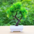 thumbnail image 3 of Gwong Decoración hogareña Planta de árbol de pino artificial Potted Bonsai Fiesta de boda Decoración de muebles de escritorio Gwong 21033575, 3 of 7