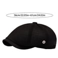 thumbnail image 3 of Men's Adjustable Fit Newsboy Cap Cotton Herringbone Flat Hat Washed Beret Ivy Style for Golf Cabbie Driving Casual Fashion (Orange), 3 of 4