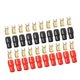 thumbnail image 1 of 2x 10 Pares 4 AWG Conector Horquilla Eléctrica Kusrkot Latón Chapado en Oro, 1 of 8