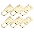 thumbnail image 2 of 6 Pieces Zipper Replacement, Zipper Metal Puller Slider Zipper Extender, Smooth Golden S, 2 of 8