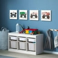 thumbnail image 2 of Monster Truck Wall Decor for Boys Room Cartoon Car Wall Art for Kids Room Nursery Watercolor Garbage Firetruck Ambulance Police Canvas Print Painting Vehicles Picture Artwork Home Decor 16x16 4P, 2 of 5