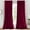 Burgundy, variant on Sheetsnthings Velvet Heavyweight Rod Pocket Window Curtains, Set of 2 (52"Wx63"L) Solid Panels, Chocolate