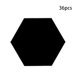 thumbnail image 4 of Matsuzay Paquete de 36 pegatinas hexagonales para espejo, autoadhesivas transparentes, adorno de espejo colgante de alta viscosidad para Decoración del hogar Negro 36, 4 of 6