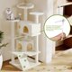thumbnail image 4 of Muebles de condominio Cat Tower Simple Deluxe de 54 pulgadas, color beige, 4 of 4