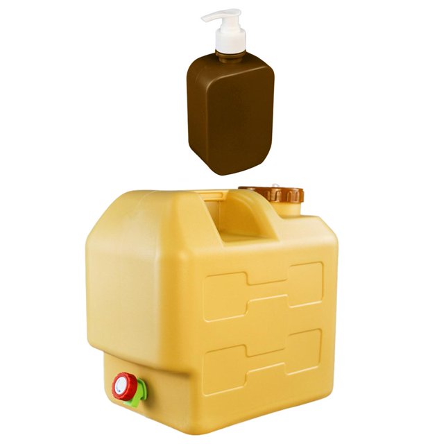 Water Storage Tank Camping with Faucet Square Water Bucket for Household Travelling