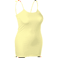 thumbnail image 3 of Essential Basic Women's Basic Casual Long Camisole Adjustable Strap Cami Layering Top, 2xl, Neon Yellow, 3 of 4
