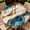 Blue Gold Marble, variant on ARTSLION Round Outdoor Tablecloth For Up To 52in With Umbrella Hole & Zipper Waterproof Elastic Edge Fitted Table Cover Big Sunflower For Patio Picnic Party, Blue Gold Marble